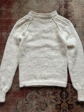Vintage Handknit Angora Mix Sweater
